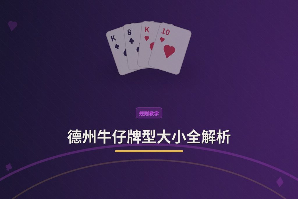 德州牛仔牌型大小全解析：新手必看的3个关键点