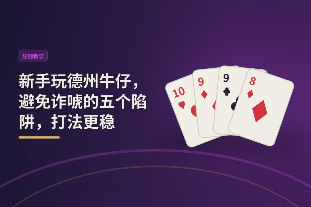新手玩德州牛仔，避免诈唬的五个陷阱，打法更稳