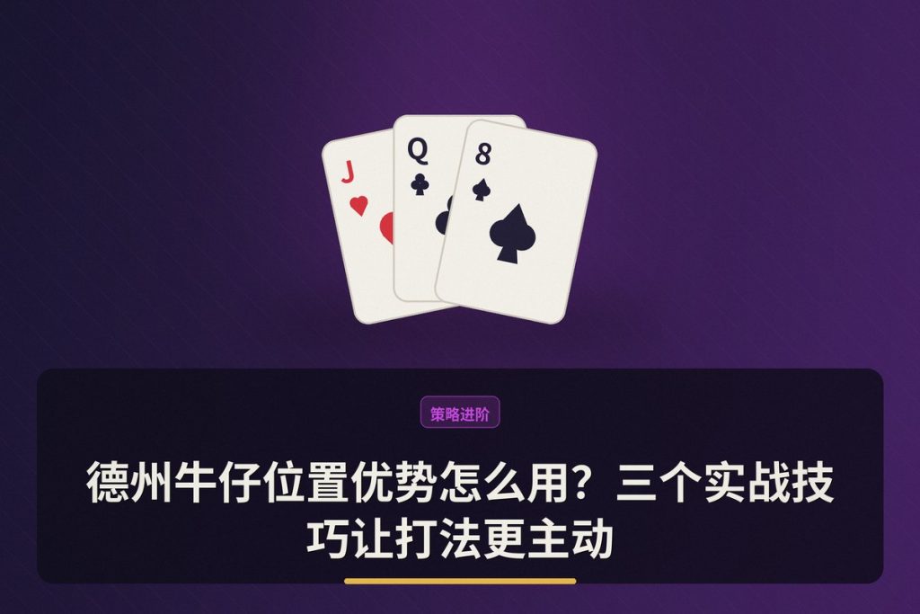 德州牛仔位置优势怎么用？三个实战技巧让打法更主动