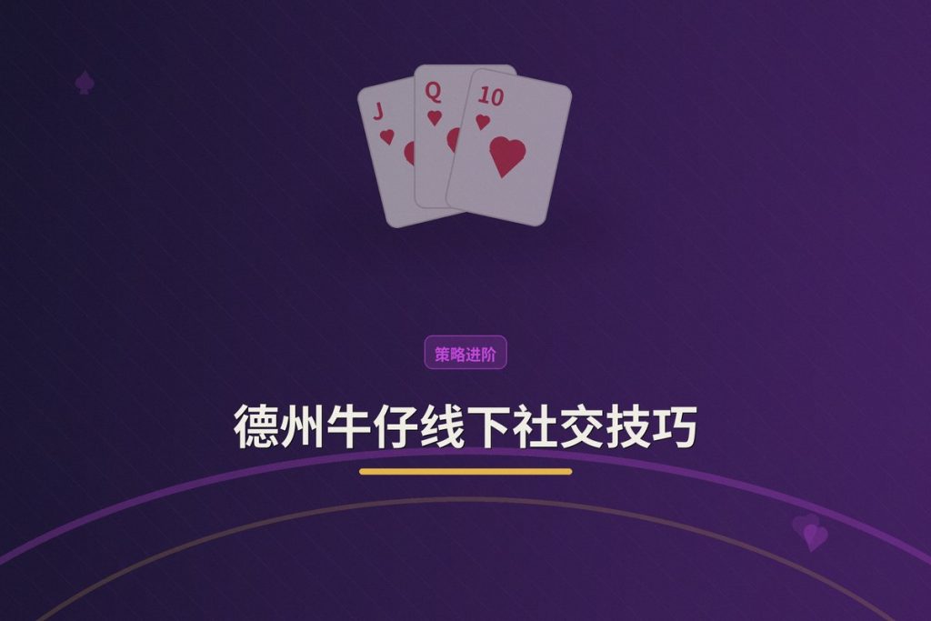 德州牛仔线下社交技巧：三个让牌局更融洽的实用方法